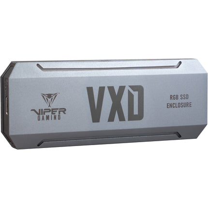 Patriot VXD Carcasa portátil RGB para disco M.2 con USB-C 3.2 Gen 2 y disipador térmico