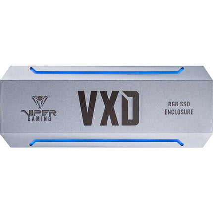 Patriot VXD Carcasa portátil RGB para disco M.2 con USB-C 3.2 Gen 2 y disipador térmico