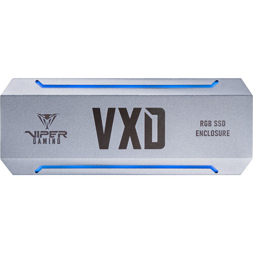 Patriot VXD Carcasa portátil RGB para disco M.2 con USB-C 3.2 Gen 2 y disipador térmico