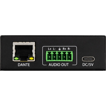 AVPro Edge Decodificador Dante 2 Canales Audio 32-Bit 96 kHz USB