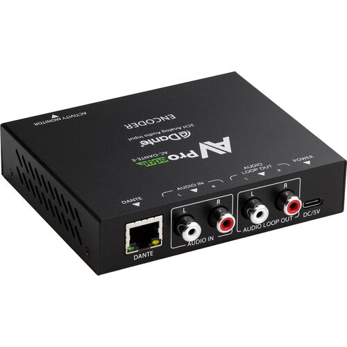 AVPro Edge Codificador Dante 2 Canales 96 kHz 32 Bit con Montaje