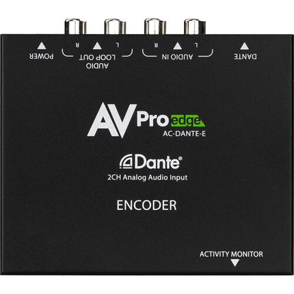 AVPro Edge Codificador Dante 2 Canales 96 kHz 32 Bit con Montaje