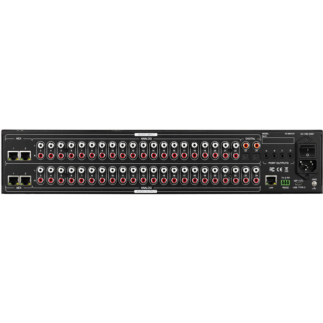 AVPro Edge AC-MAX-24 Matriz de Audio 24x24 2 Canales 20 Entradas RCA 22 Salidas RCA