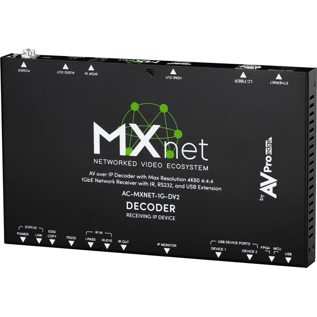 AVPro Edge MXNet 1G Evolution II Decodificador HDMI 4K60 HDR 10 Año Limitado