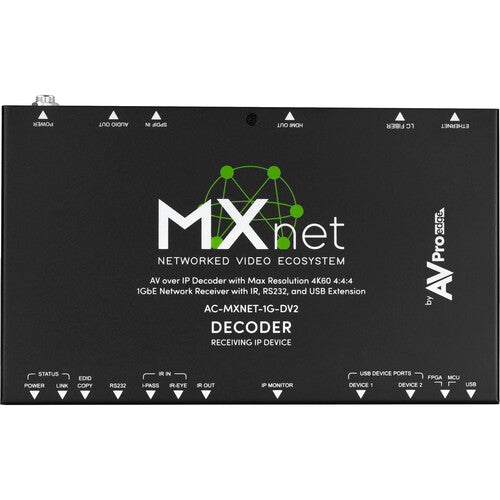 AVPro Edge MXNet 1G Evolution II Encoder de video 4K60 HDR 10