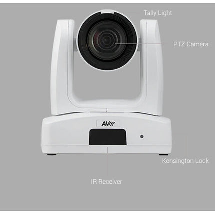 AVer PTZ310UV2 Cámara PTZ Profesional 4K 8MP Zoom Óptico 12x con Control Remoto