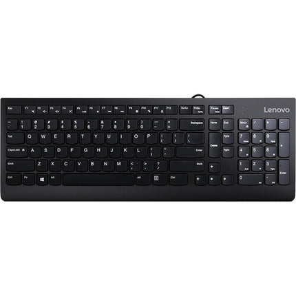 Lenovo 300 Teclado y Ratón USB Combo Negro con Cable de 1.8 m y Sensor Óptico