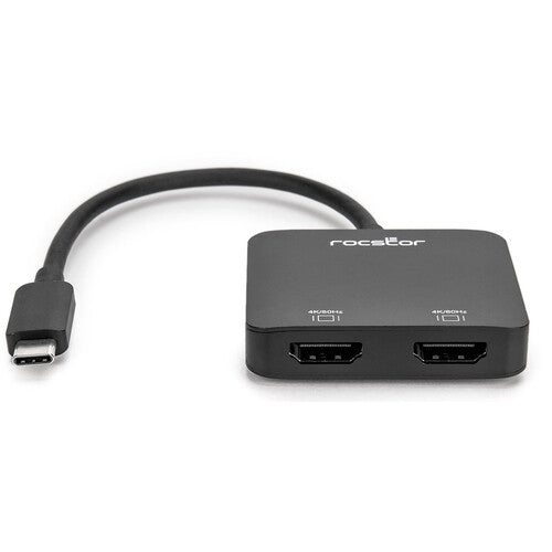 Rocstor Adaptador USB-C a Doble HDMI Resolución 4K 60Hz Dual Monitor