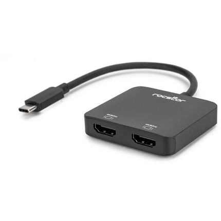 Rocstor Adaptador USB-C a Doble HDMI Resolución 4K 60Hz Dual Monitor
