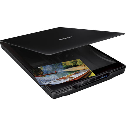 Epson Perfection V39 II Escáner Plano Color 4800 dpi con Tapa Extraíble y Soporte Integrado