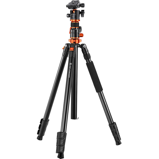 K&F Concept T254A7 Trípode de Aleación de Magnesio Altura 90.6 Pulgadas Capacidad 22 lb con Cabezal BH-28L