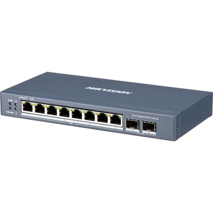 Hikvision DS-3E1510P-SI Switch Gestionado 8 Puertos Gigabit PoE+ 110W 20Gbps
