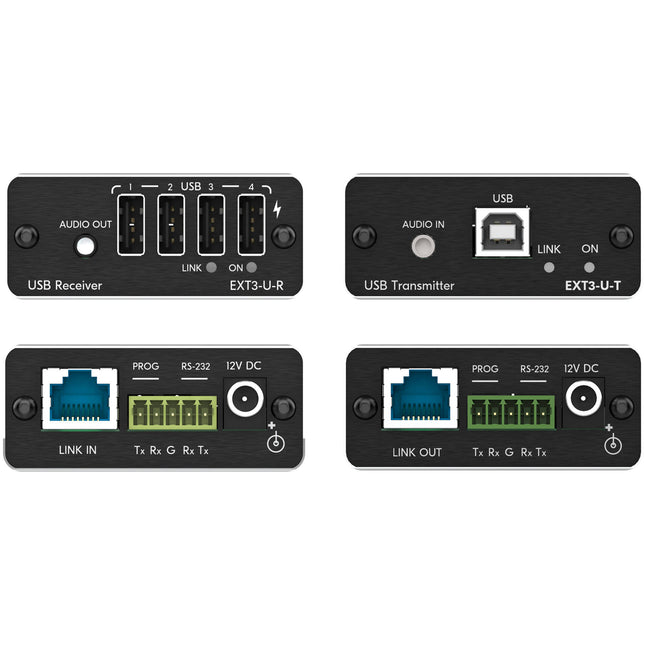 Kramer EXT3-U-KIT Kit Extensor USB 2.0 PoC 98 pies 4 Puertos USB-A