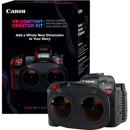 Canon EOS R5 C Cámara Sin Espejo Cine 8K60 RF 5.2mm f2.8 Lente Dual Fisheye 3D VR