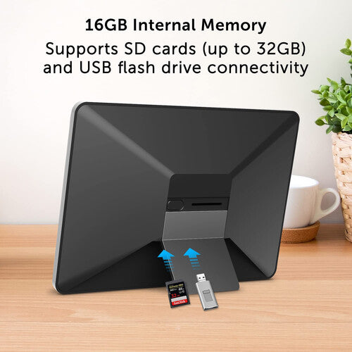 eco4life marco digital 10.1" Wi-Fi pantalla táctil 1280x800 16GB memoria