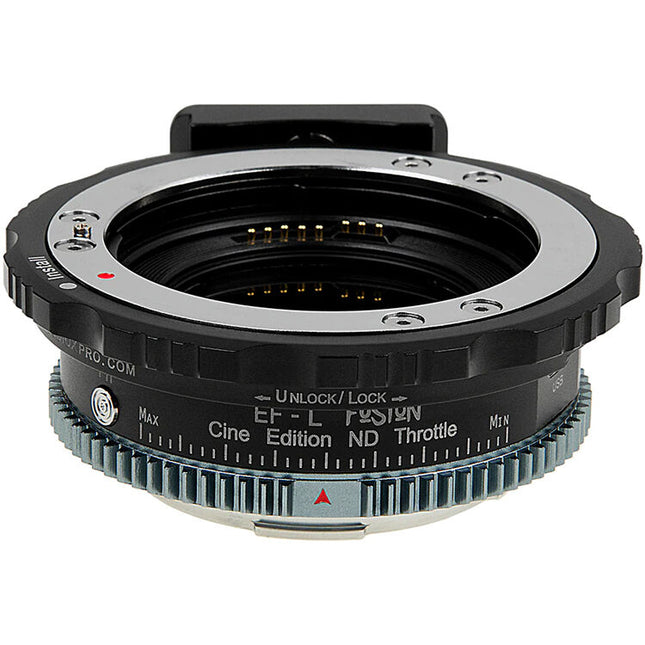 FotodioX Vizelex ND Throttle Fusion Adaptador de Lentes con Filtro Variable y Control AF para Canon EF a L-Mount Cine