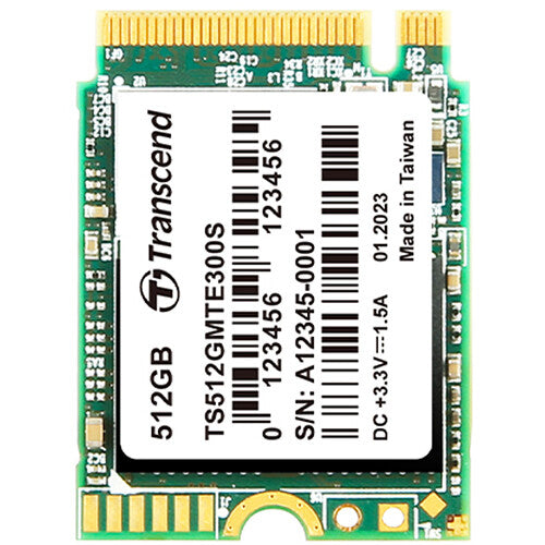 Transcend 512GB MTE300S SSD interna M.2 2230 PCIe Gen 3 2000 MB/s lectura