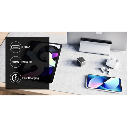 ALOGIC Cargador de Pared USB-C 20W Compacto y Portátil con 2 Prongs