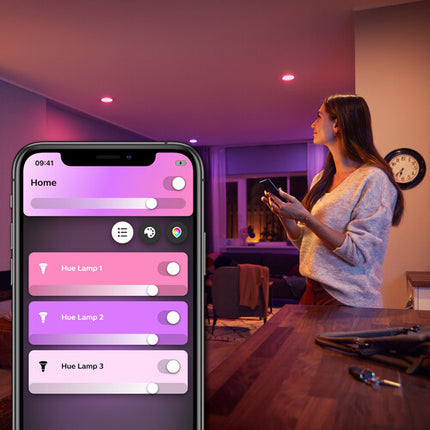 Philips Hue Kit Inicio E26 2 Bombillas 800 Lúmenes Puente Integrado
