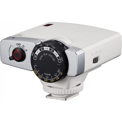 Godox Lux Junior Flash para Cámara Retro Blanco Potencia GN 39.4 y Cobertura 28 mm