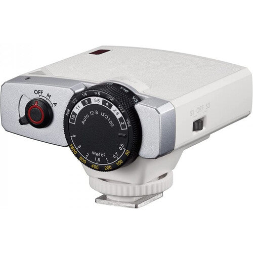 Godox Lux Junior Flash para Cámara Retro Blanco Potencia GN 39.4 y Cobertura 28 mm