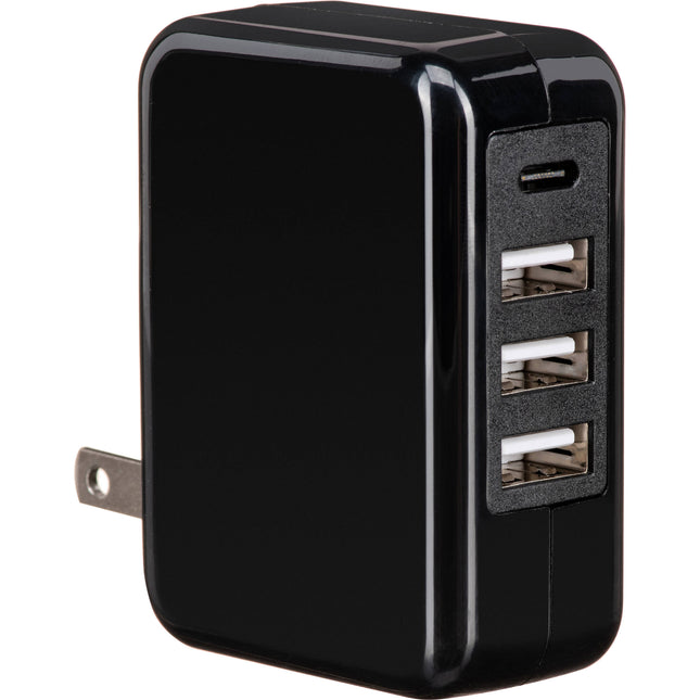 ChargeWorx Cargador de Pared para Viaje 4 Puertos USB 6A Dual Voltaje
