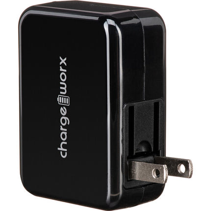 ChargeWorx Cargador de Pared para Viaje 4 Puertos USB 6A Dual Voltaje