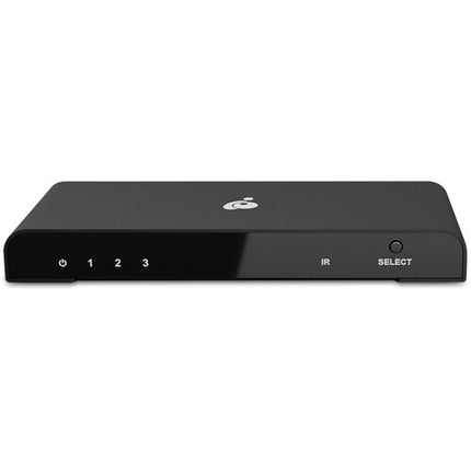 IOGEAR 3-Port True DCI UHD 4K HDMI Switch con Control Remoto IR USB