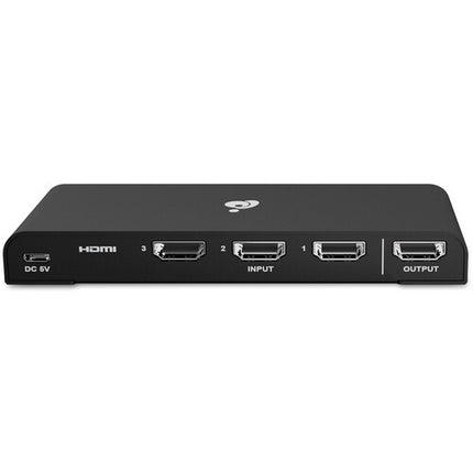 IOGEAR 3-Port True DCI UHD 4K HDMI Switch con Control Remoto IR USB