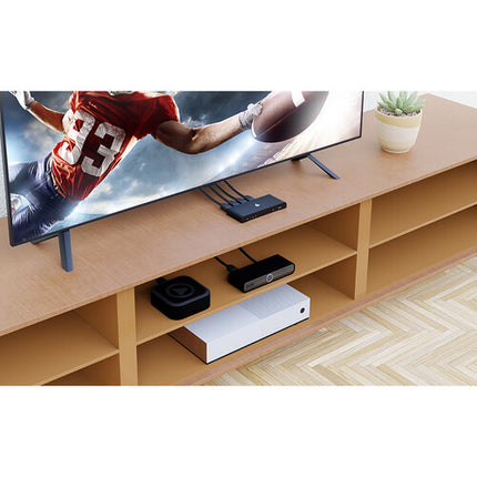 IOGEAR 3-Port True DCI UHD 4K HDMI Switch con Control Remoto IR USB