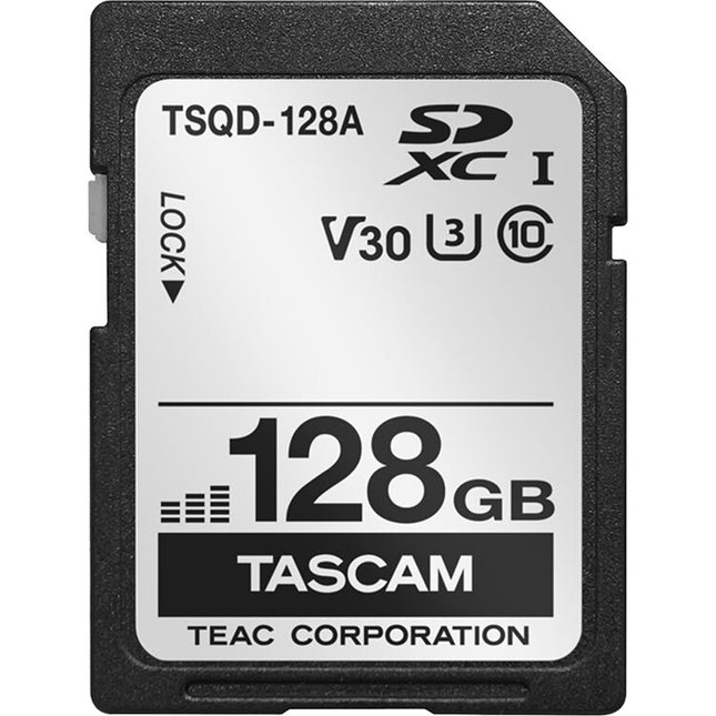 TASCAM Tarjeta de Memoria SDXC 128GB UHS-I V30 U3 Class 10 A2