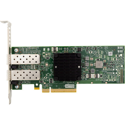 ATTO Technology FastFrame N422 SmartNIC PCIe 3.0 x8 25 Gb/s Dual-Channel Low-Profile