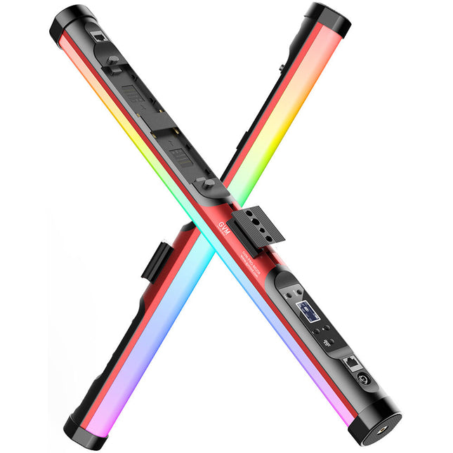 GVM BD25R Varita LED Bicolor RGB Kit 2 Luces 24" 465 Lux 2700-10000K