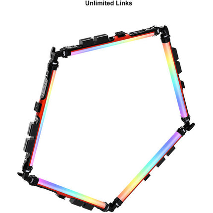 GVM BD25R Varita LED Bicolor RGB Kit 2 Luces 24" 465 Lux 2700-10000K
