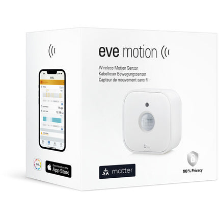 Eve Motion Sensor Matter sensor de movimiento con alcance 9 metros y campo visual 120°