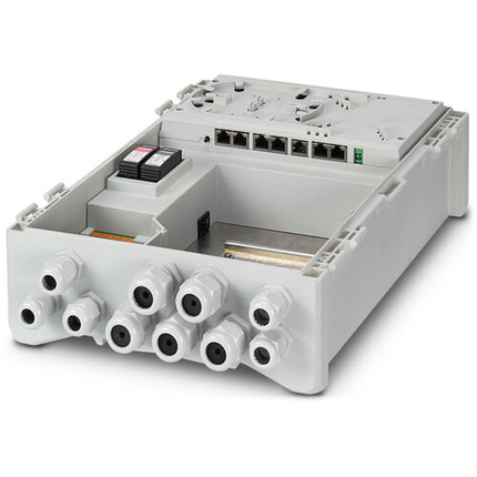 EtherWAN EasyPoE Box Switch Ethernet gestionado 4 puertos PoE 90W 2 puertos SFP NEMA 4X