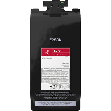Cartucho Epson T52Y UltraChrome XD3 Rojo 1.6L para Impresora Técnica 44"