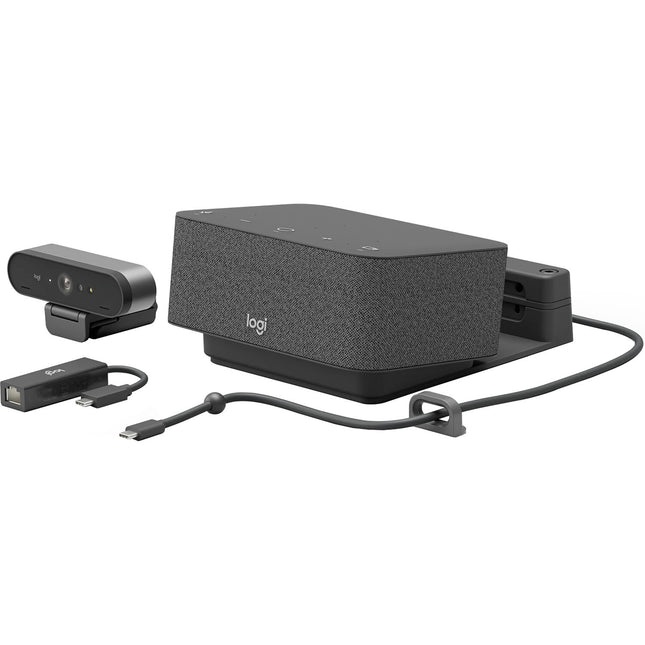 Logitech Logi Dock Focus Room Kit Estación Docking 4K UHD Webcam USB-C Ethernet