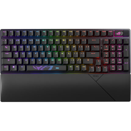 ASUS Republic of Gamers Strix Scope II Teclado Gaming Inalámbrico 2.4 GHz Bluetooth con Reposamuñecas