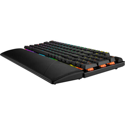 ASUS Republic of Gamers Strix Scope II Teclado Gaming Inalámbrico 2.4 GHz Bluetooth con Reposamuñecas