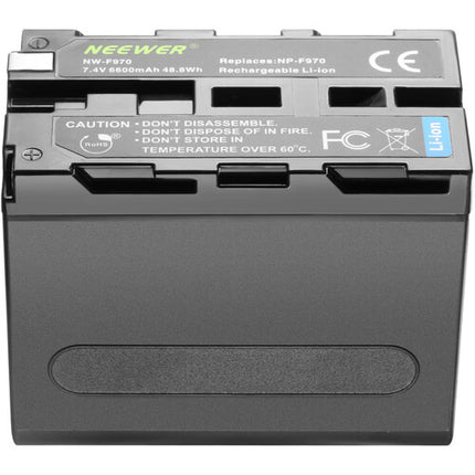Neewer L-Series NP-F970 Batería 6600mAh 7.4V para Cámara y Luz