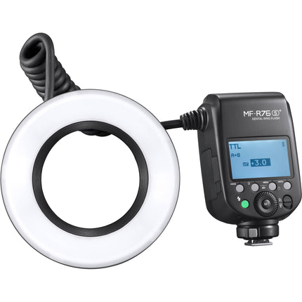 Godox MF-R76S+ Flash Macro Anillo Dental para Sony con Batería Recargable y 8 Adaptadores