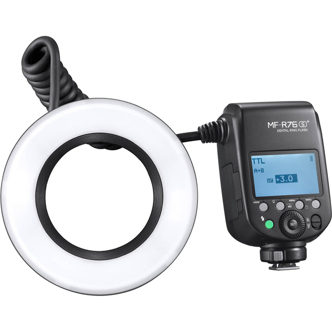 Godox MF-R76S+ Flash Macro Anillo Dental para Sony con Batería Recargable y 8 Adaptadores