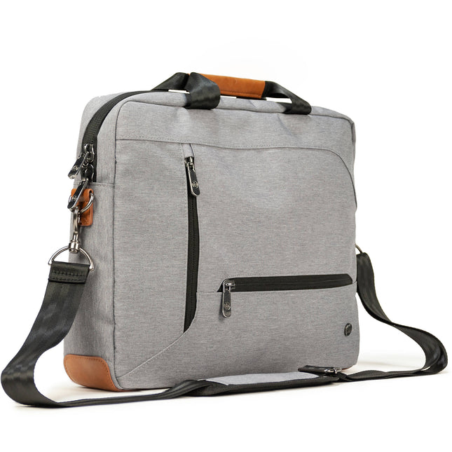 PKG International Annex Bolsa Mensajero 10L con Compartment para Laptop 16" y Correa Acolchada