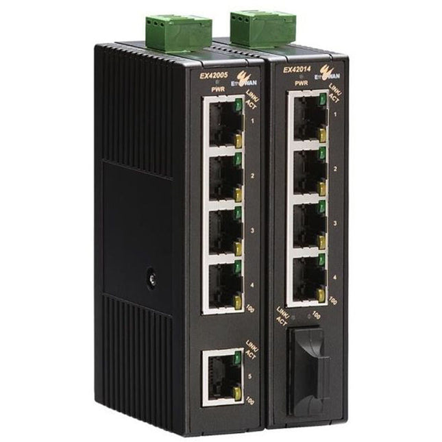 EtherWAN Switch Ethernet Industrial 5 Puertos 4kV Protección Sobretensión
