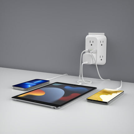 Belkin SurgePlus Protector de Sobretensión 6 Enchufes 1680J USB-A y USB-C