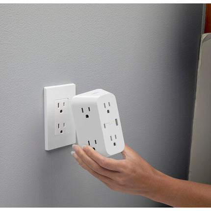 Belkin SurgePlus Protector de Sobretensión 6 Enchufes 1680J USB-A y USB-C