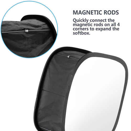 Neewer Softbox para Luz LED 660 Difusión Media 41x16x40 cm con Correas y Funda