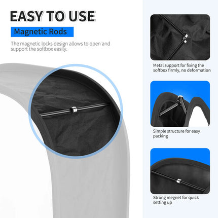 Neewer Softbox para Luz LED 660 Difusión Media 41x16x40 cm con Correas y Funda