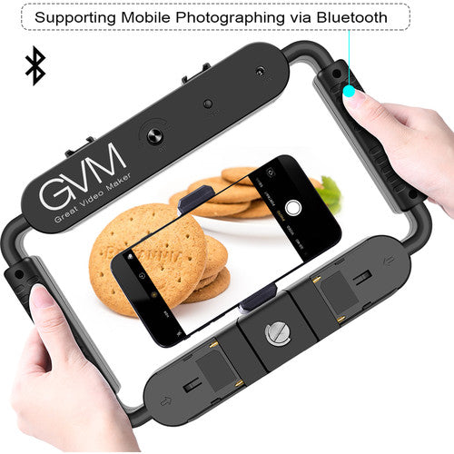 GVM LT-10S Luz para Video Smartphone 5600K 97 CRI con Soporte y Filtros